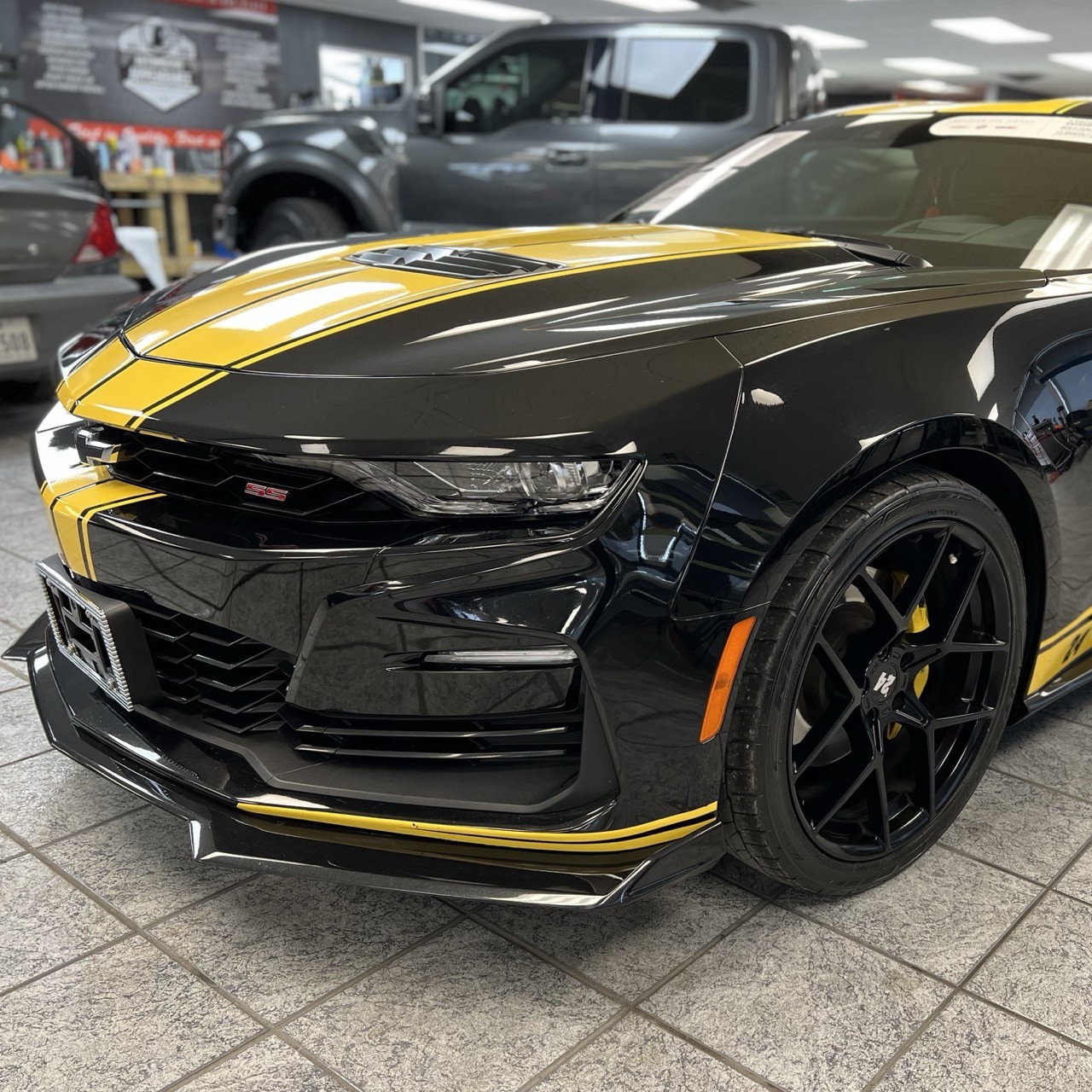 Chevy Camero with paint protection filmed installed